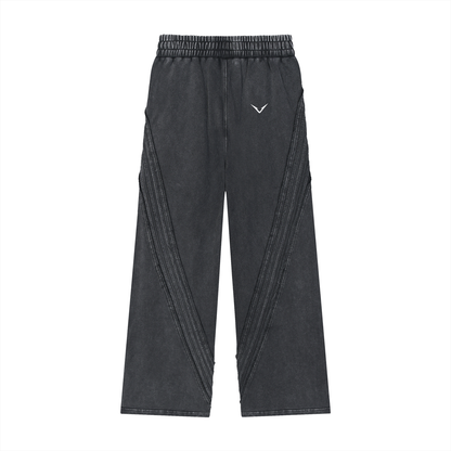Snow Washed Tape Raw Edge Sweatpants