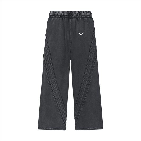 Snow Washed Tape Raw Edge Sweatpants