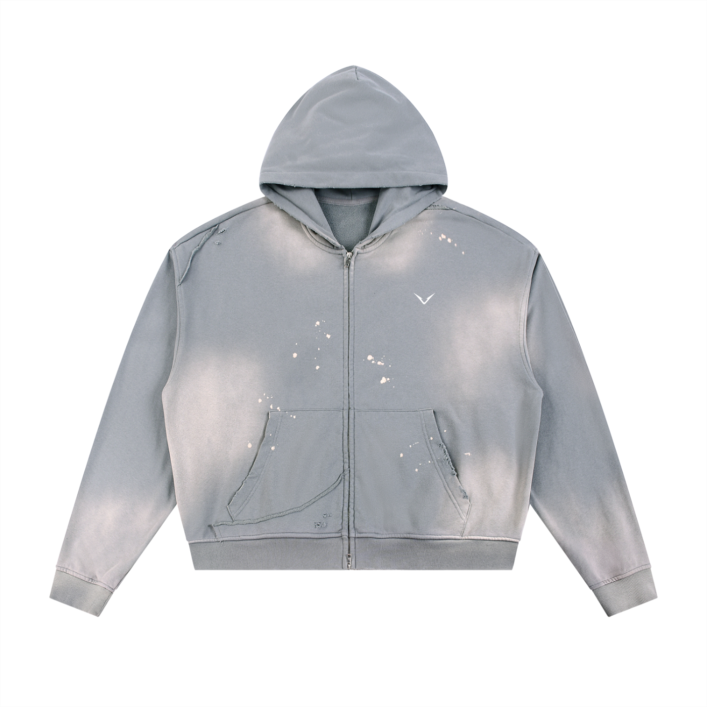 Fade Edge Zip Hoodie